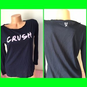 Victoria’s Secret VS graphic long sleeve tee cotton poly blend